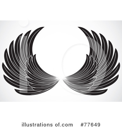 Royalty-Free (RF) Wings Clipart Illustration by BestVector - Stock Sample #77649