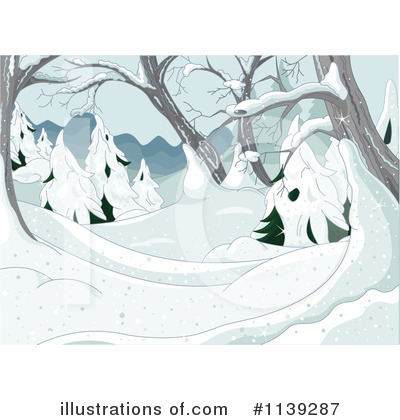Winter Background Clipart #1139287 by Pushkin