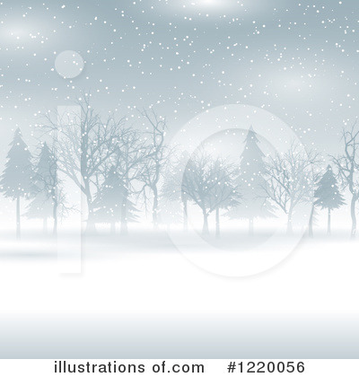 Winter Landscape Clipart #1220056 by KJ Pargeter