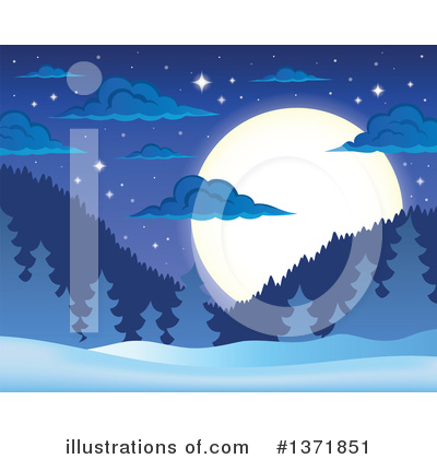Moon Clipart #1371851 by visekart