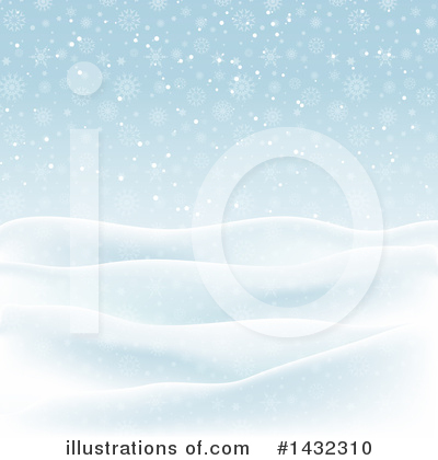 Winter Landscape Clipart #1432310 by KJ Pargeter