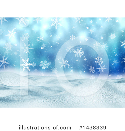 Winter Landscape Clipart #1438339 by KJ Pargeter
