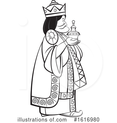 Royalty-Free (RF) Wise Man Clipart Illustration by Lal Perera - Stock Sample #1616980