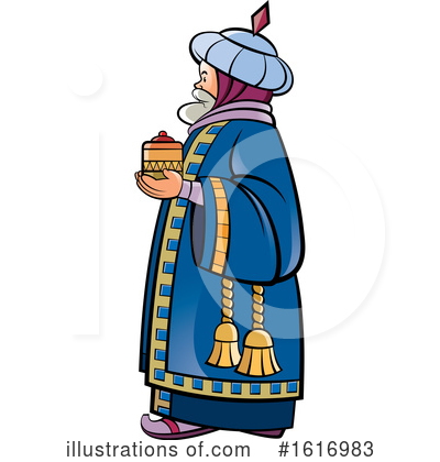 Royalty-Free (RF) Wise Man Clipart Illustration by Lal Perera - Stock Sample #1616983