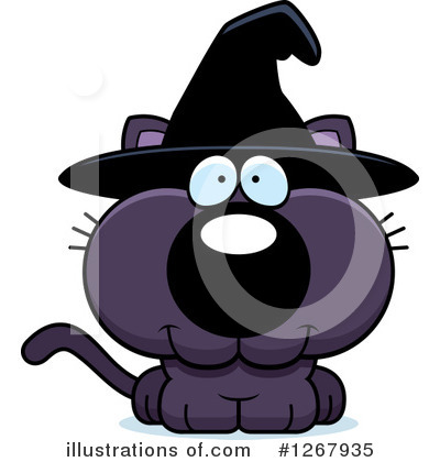 Witch Cat Clipart #1267935 by Cory Thoman
