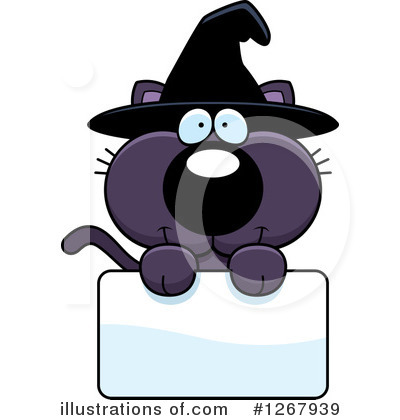 Witch Cat Clipart #1267939 by Cory Thoman