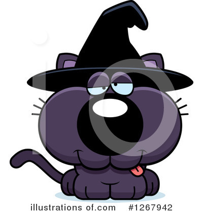 Royalty-Free (RF) Witch Cat Clipart Illustration by Cory Thoman - Stock Sample #1267942