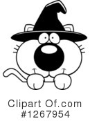 Witch Cat Clipart #1267954 by Cory Thoman