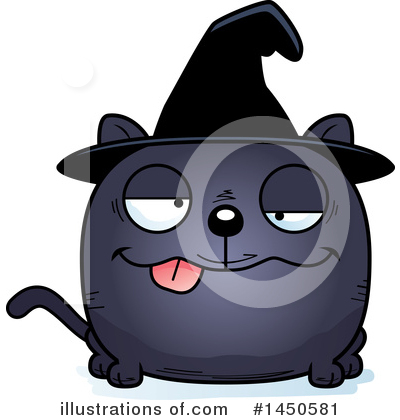 Royalty-Free (RF) Witch Cat Clipart Illustration by Cory Thoman - Stock Sample #1450581