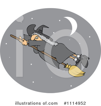 Royalty-Free (RF) Witch Clipart Illustration by djart - Stock Sample #1114952