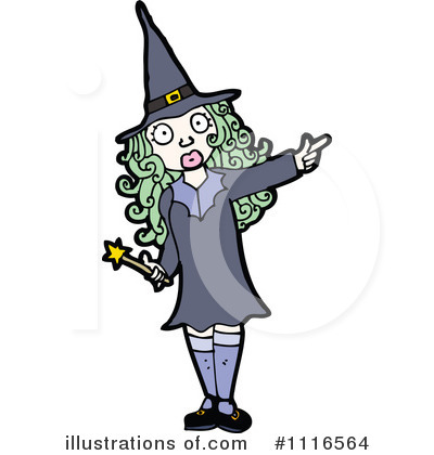 Royalty-Free (RF) Witch Clipart Illustration by lineartestpilot - Stock Sample #1116564
