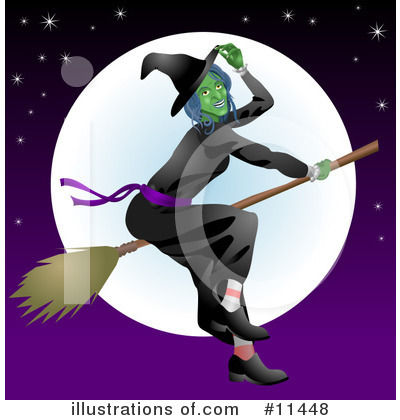 Witch Clipart #11448 by AtStockIllustration