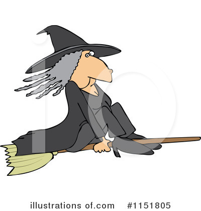 Royalty-Free (RF) Witch Clipart Illustration by djart - Stock Sample #1151805