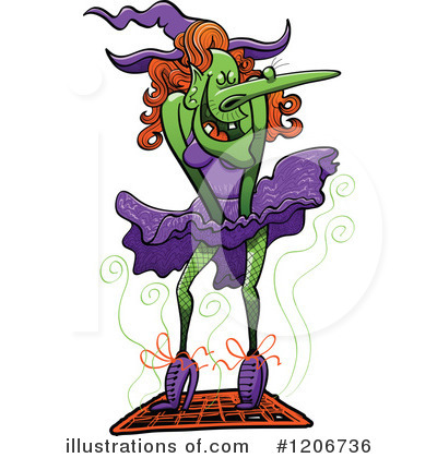 Royalty-Free (RF) Witch Clipart Illustration by Zooco - Stock Sample #1206736