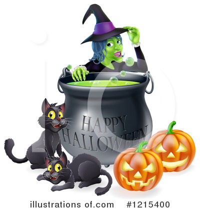Royalty-Free (RF) Witch Clipart Illustration by AtStockIllustration - Stock Sample #1215400