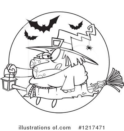 Royalty-Free (RF) Witch Clipart Illustration by toonaday - Stock Sample #1217471