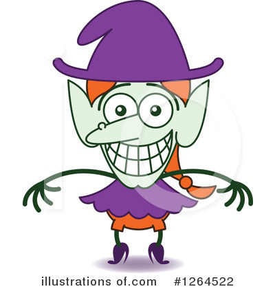 Royalty-Free (RF) Witch Clipart Illustration by Zooco - Stock Sample #1264522