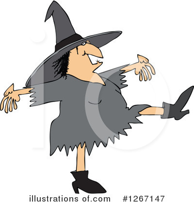 Royalty-Free (RF) Witch Clipart Illustration by djart - Stock Sample #1267147