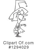 Witch Clipart #1294029 by toonaday