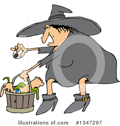 Royalty-Free (RF) Witch Clipart Illustration by djart - Stock Sample #1347297