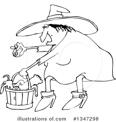 Royalty-Free (RF) Witch Clipart Illustration by djart - Stock Sample #1347298