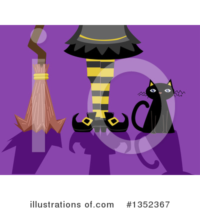 Royalty-Free (RF) Witch Clipart Illustration by BNP Design Studio - Stock Sample #1352367
