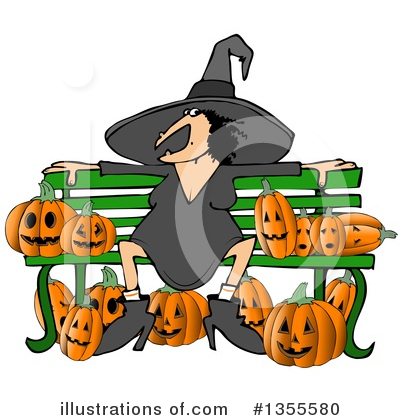 Royalty-Free (RF) Witch Clipart Illustration by djart - Stock Sample #1355580