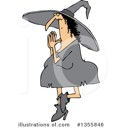 Royalty-Free (RF) Witch Clipart Illustration by djart - Stock Sample #1355846