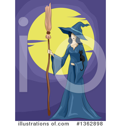 Royalty-Free (RF) Witch Clipart Illustration by BNP Design Studio - Stock Sample #1362898