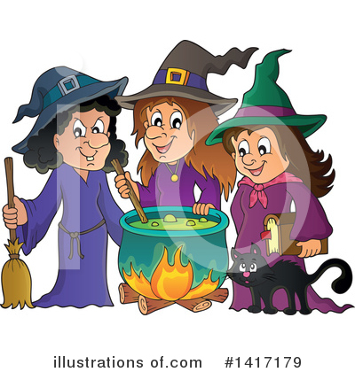 Witch Clipart #1417179 by visekart