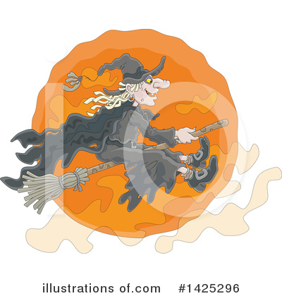 Royalty-Free (RF) Witch Clipart Illustration by Alex Bannykh - Stock Sample #1425296