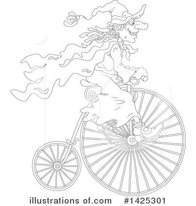 Royalty-Free (RF) Witch Clipart Illustration by Alex Bannykh - Stock Sample #1425301