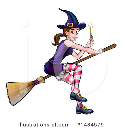 Royalty-Free (RF) Witch Clipart Illustration by AtStockIllustration - Stock Sample #1484579
