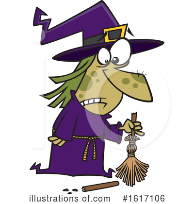 Royalty-Free (RF) Witch Clipart Illustration by toonaday - Stock Sample #1617106