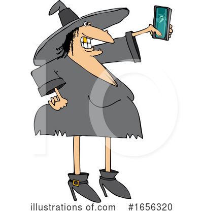 Royalty-Free (RF) Witch Clipart Illustration by djart - Stock Sample #1656320