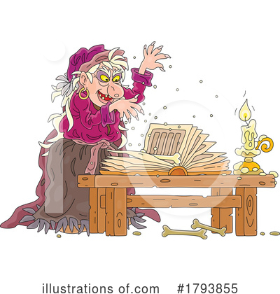 Royalty-Free (RF) Witch Clipart Illustration by Alex Bannykh - Stock Sample #1793855