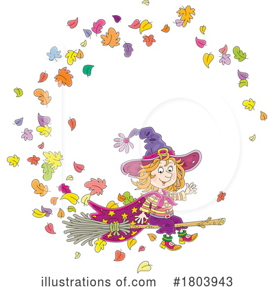 Royalty-Free (RF) Witch Clipart Illustration by Alex Bannykh - Stock Sample #1803943