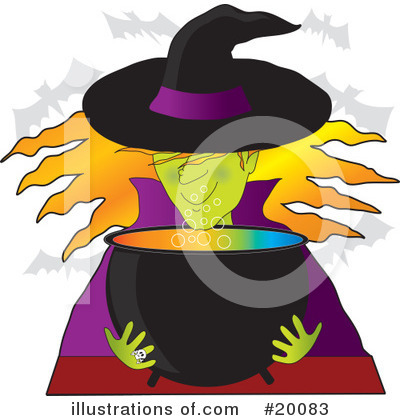 Witch Clipart #20083 by Maria Bell