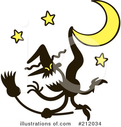 Royalty-Free (RF) Witch Clipart Illustration by Zooco - Stock Sample #212034