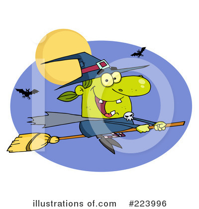 Royalty-Free (RF) Witch Clipart Illustration by Hit Toon - Stock Sample #223996