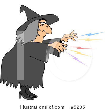 Royalty-Free (RF) Witch Clipart Illustration by djart - Stock Sample #5205