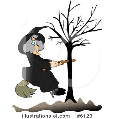 Royalty-Free (RF) Witch Clipart Illustration by djart - Stock Sample #6123