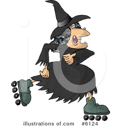 Royalty-Free (RF) Witch Clipart Illustration by djart - Stock Sample #6124