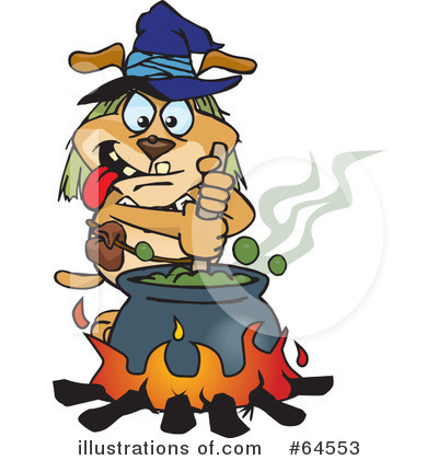 Royalty-Free (RF) Witch Clipart Illustration by Dennis Holmes Designs - Stock Sample #64553