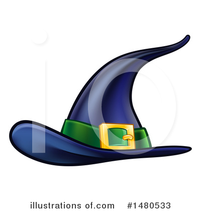 Witch Hat Clipart #1480533 by AtStockIllustration