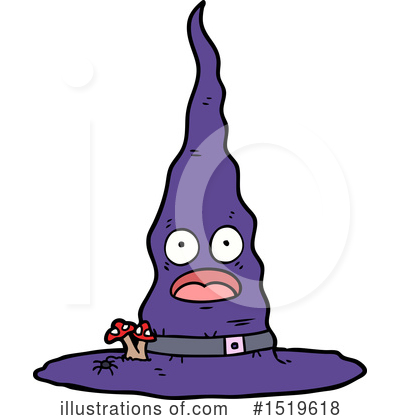 Royalty-Free (RF) Witch Hat Clipart Illustration by lineartestpilot - Stock Sample #1519618