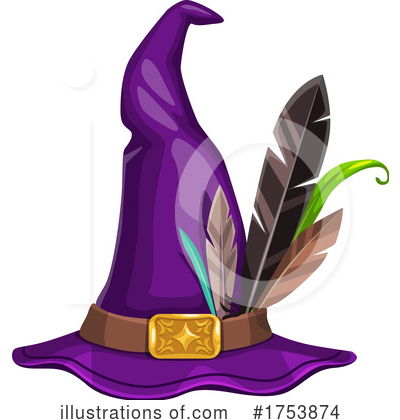 Royalty-Free (RF) Witch Hat Clipart Illustration by Vector Tradition SM - Stock Sample #1753874