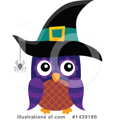 Royalty-Free (RF) Witch Owl Clipart Illustration by visekart - Stock Sample #1439186