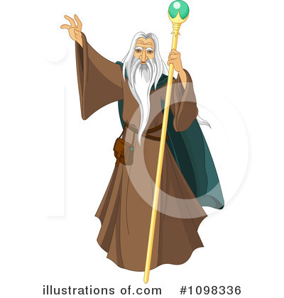 Royalty-Free (RF) Wizard Clipart Illustration by Pushkin - Stock Sample #1098336
