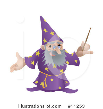 Royalty-Free (RF) Wizard Clipart Illustration by AtStockIllustration - Stock Sample #11253